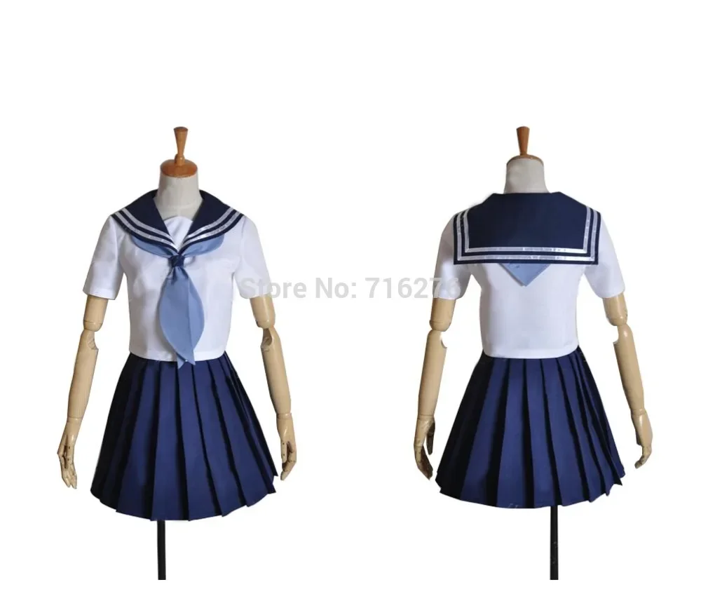 

Kisstyle Fashion Anime Hyouka Eru Chitanda Girl Summer School Cloth Uniform Cosplay Costume,Any Size