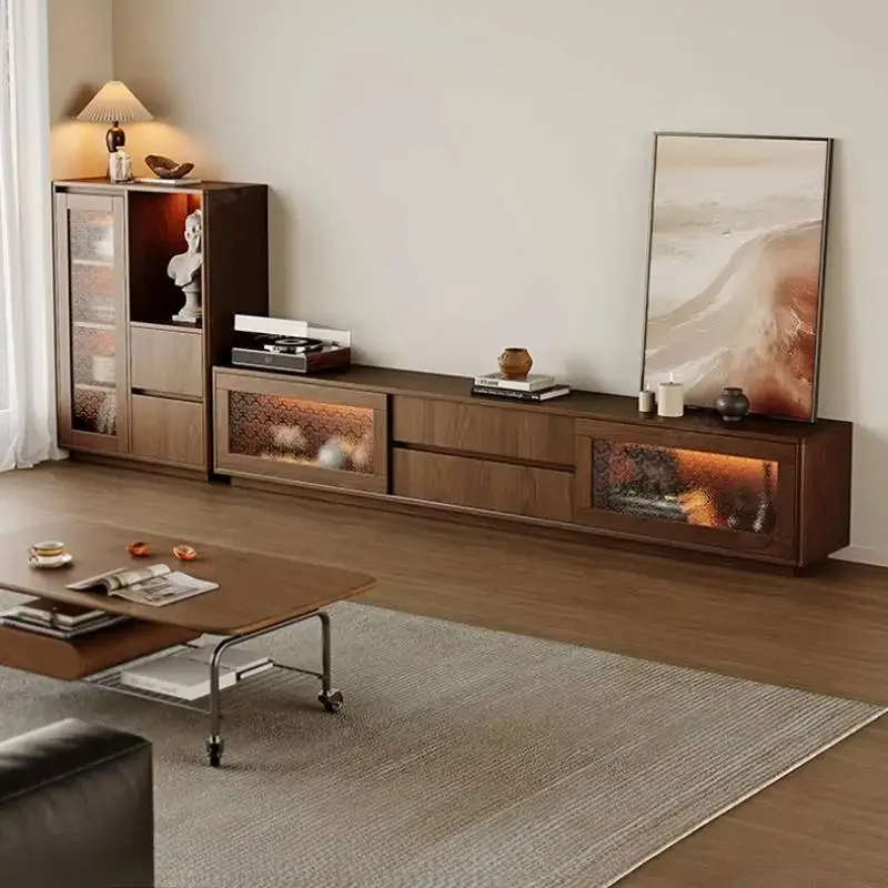 Compact Floating Spacious Sophisticated Tv Cabinet Refined Adjustable Black Rustic Tv Cabinet Mobile Soggiorno Home Furniture