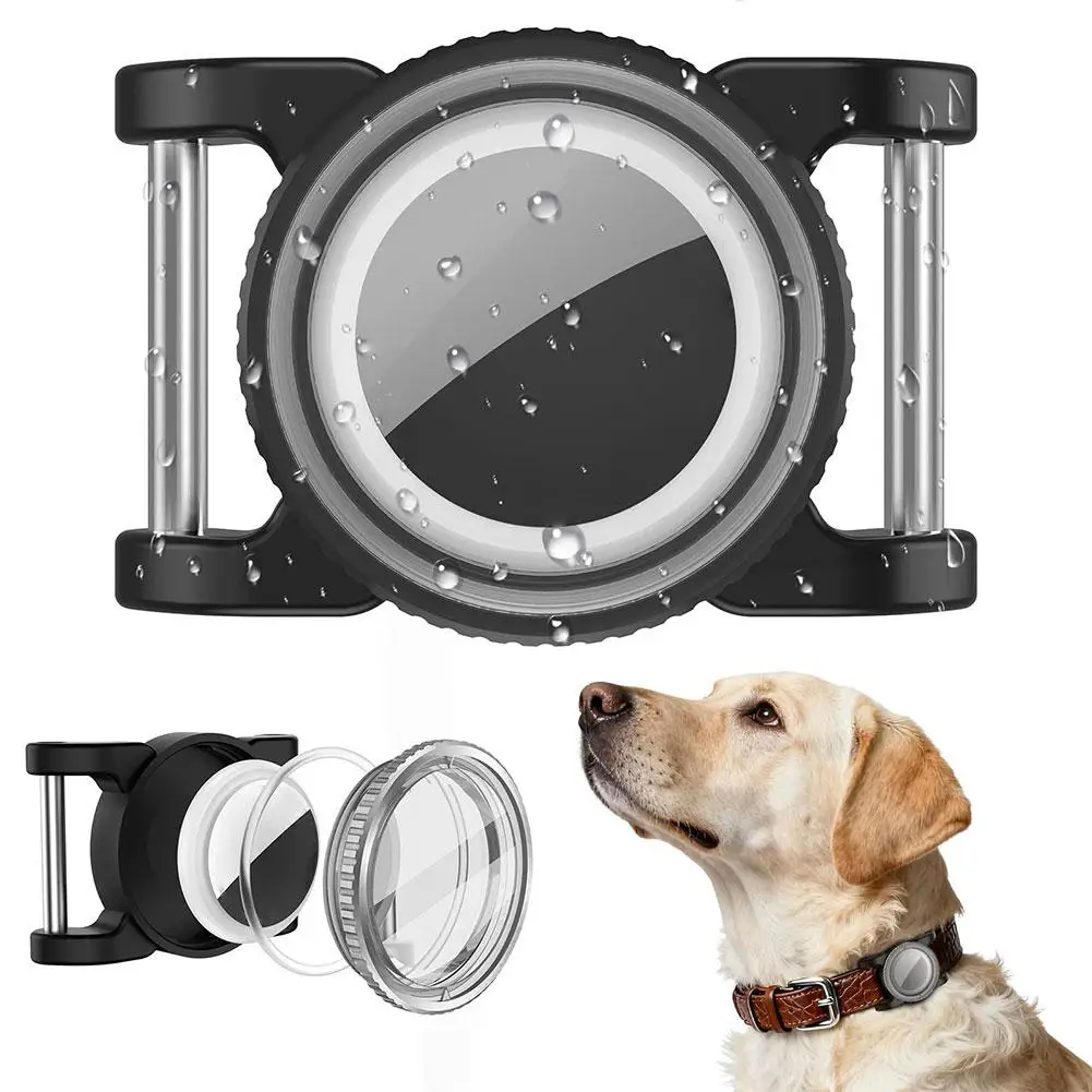 

Protective Sleeve For Airtags Pet Dog Cat Positioning Collar Cover for airtag Anti-lost Protective Case R7L6