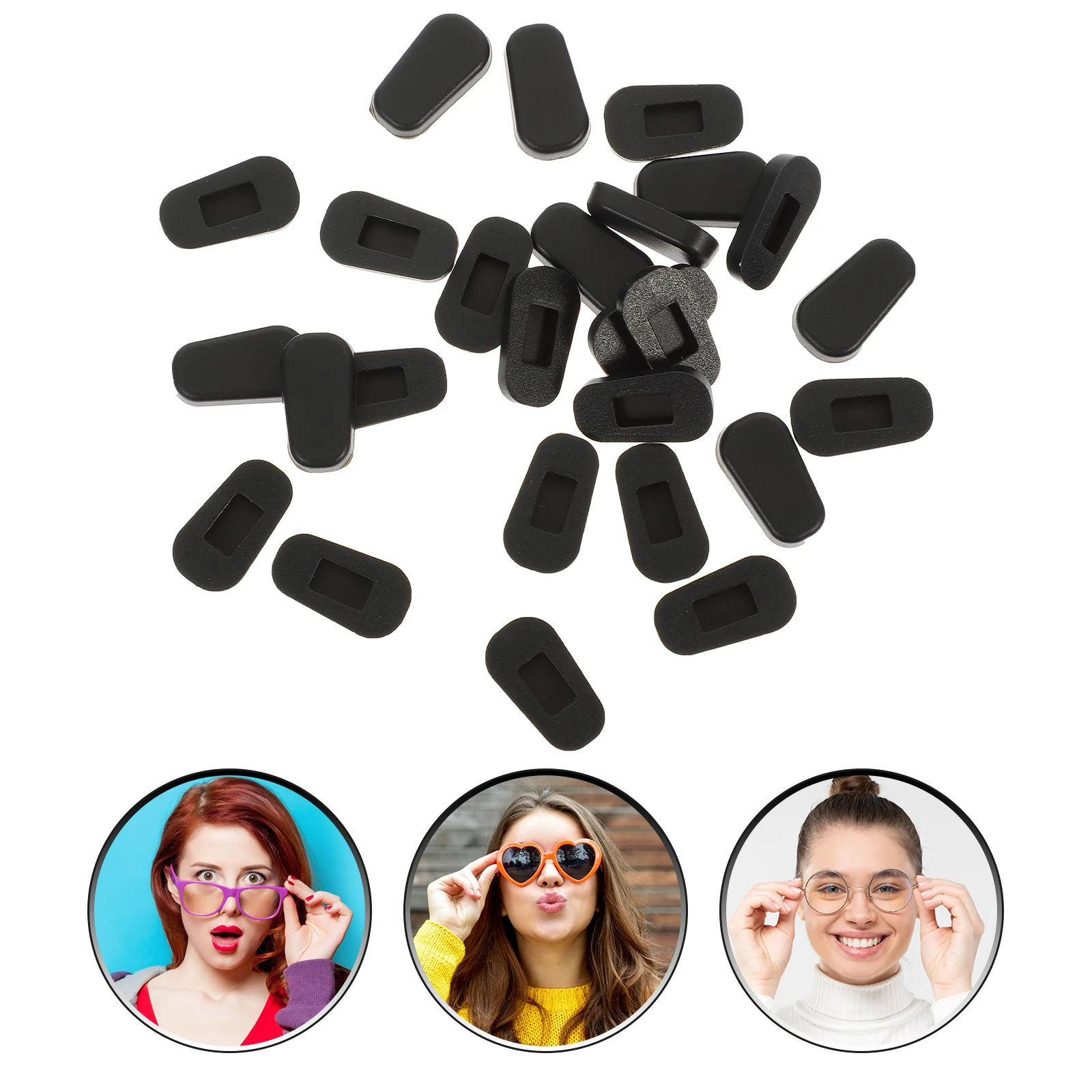 

12 Pairs Silicone Nose Pads for Eyeglasses Kit Cushions Soft Sunglasses Antislip