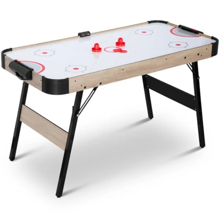 

Foldable 58-inch Air Hockey Table for Family Entertainment with Stronger Motor and LED Scoreboard Includes 2 Pucks and 2 Pusher