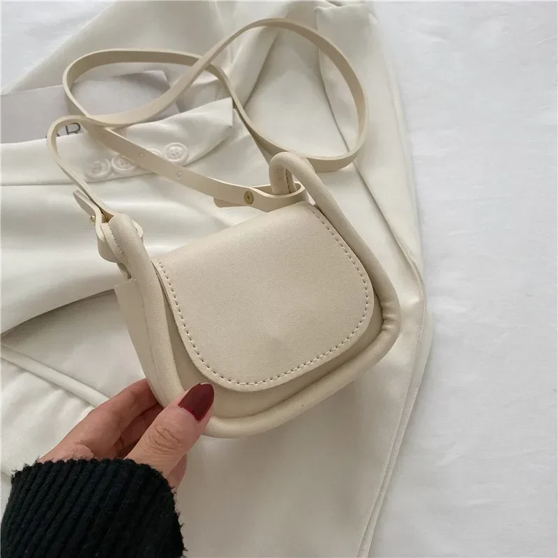 Candy Color Fashion PU Leather Mini Crossbody Bag Shoulder Bags for Women Small Wallet Bag Lipstick Coin Money Pouch Card Holder