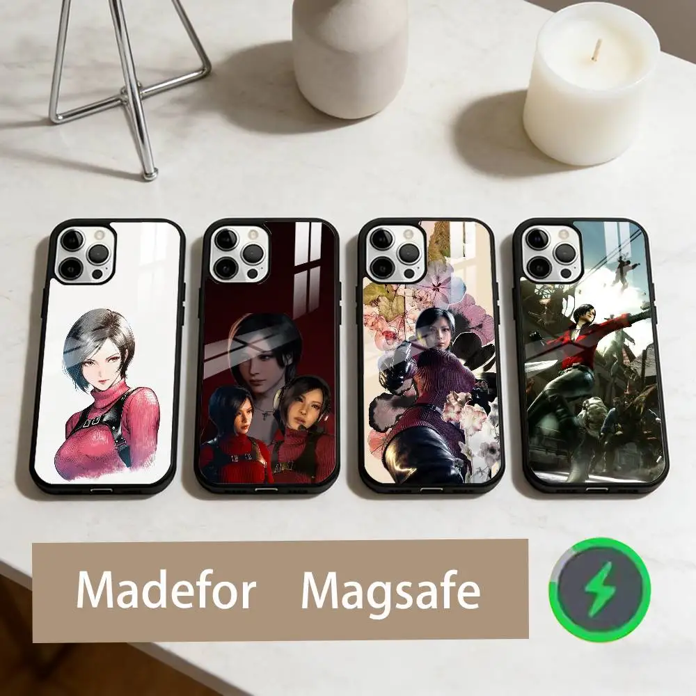 

A-Ada W-Wong Phone Case For iPhone17,16,15,14,13,12,11 Plus,Pro Max Magnetic For Magsafe Wireless Charging