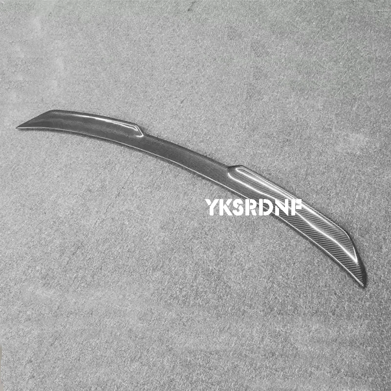 FD Real Carbon Fiber Car Rear Wing Trunk Lip Spoiler For Porsche Taycan / Turbo S 2019 2020 2021 2022 2023
