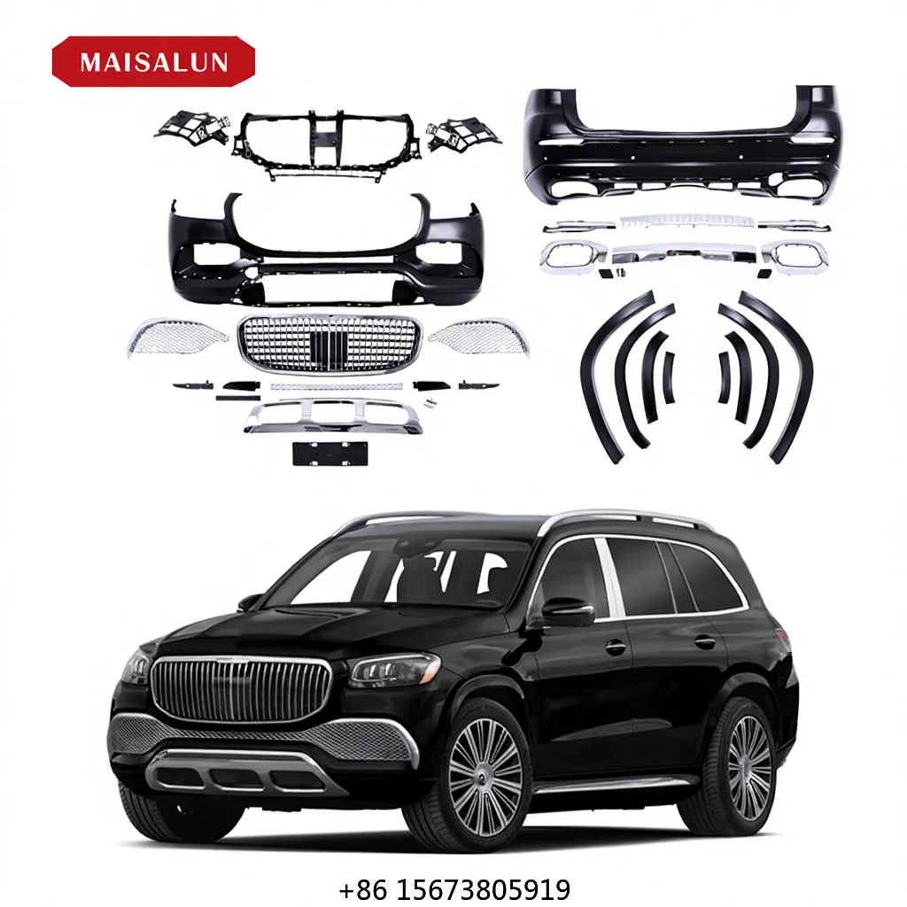 

Комплект для переоборудования в стиле M для Mercedes-Benz GLS-Class X167 GLS350/400/450 2020+ (рестайлинг), передний бампер и решетка радиатора в стиле MHB, автозапчасти