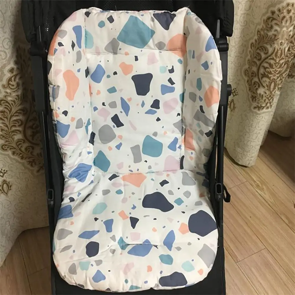 Rainbow Animal Stripe Seat Liner Pad Pram Cushion Trolley Mattress Pushchair Car Mat Baby Stroller Cushion Stroller Accessories