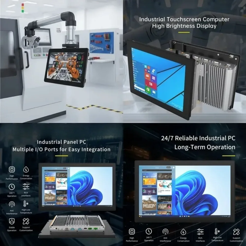 Industrial tablet for automated control, resistive touch screen, with gloves IP65 waterproof and dustproof I3/i5/i7 RK3568