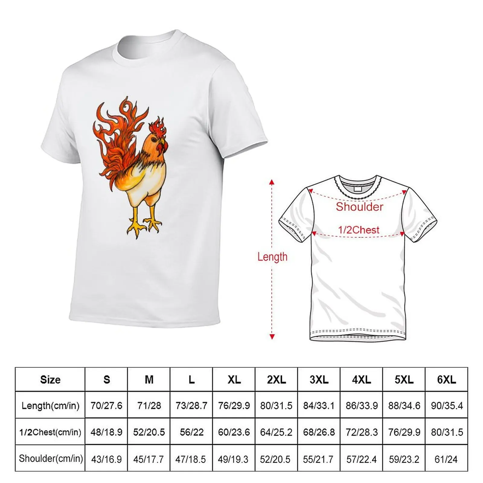 Year of the Fire Rooster (without words) T-Shirt t shirt man designer man t shirt luxury T-Shirt