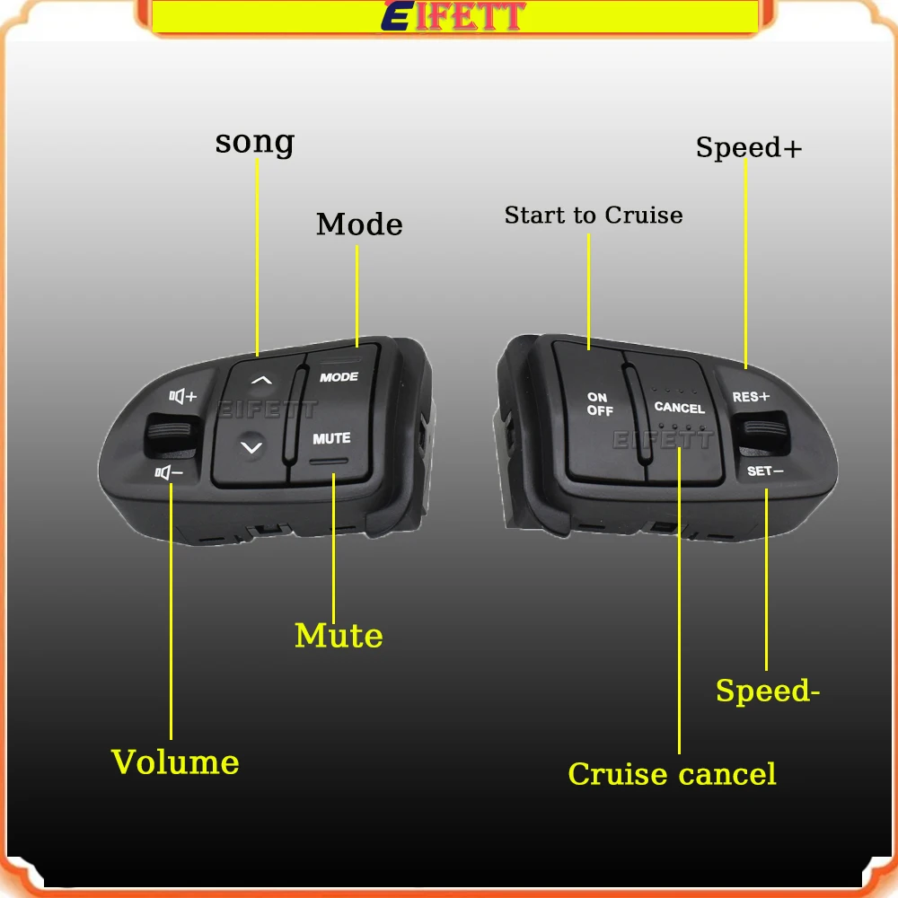 For KIA Sportage 2011 2012 2013 2014 201 Steering Wheel Button Audio Channel Constant Speed Button Volume Cruise Control Switch