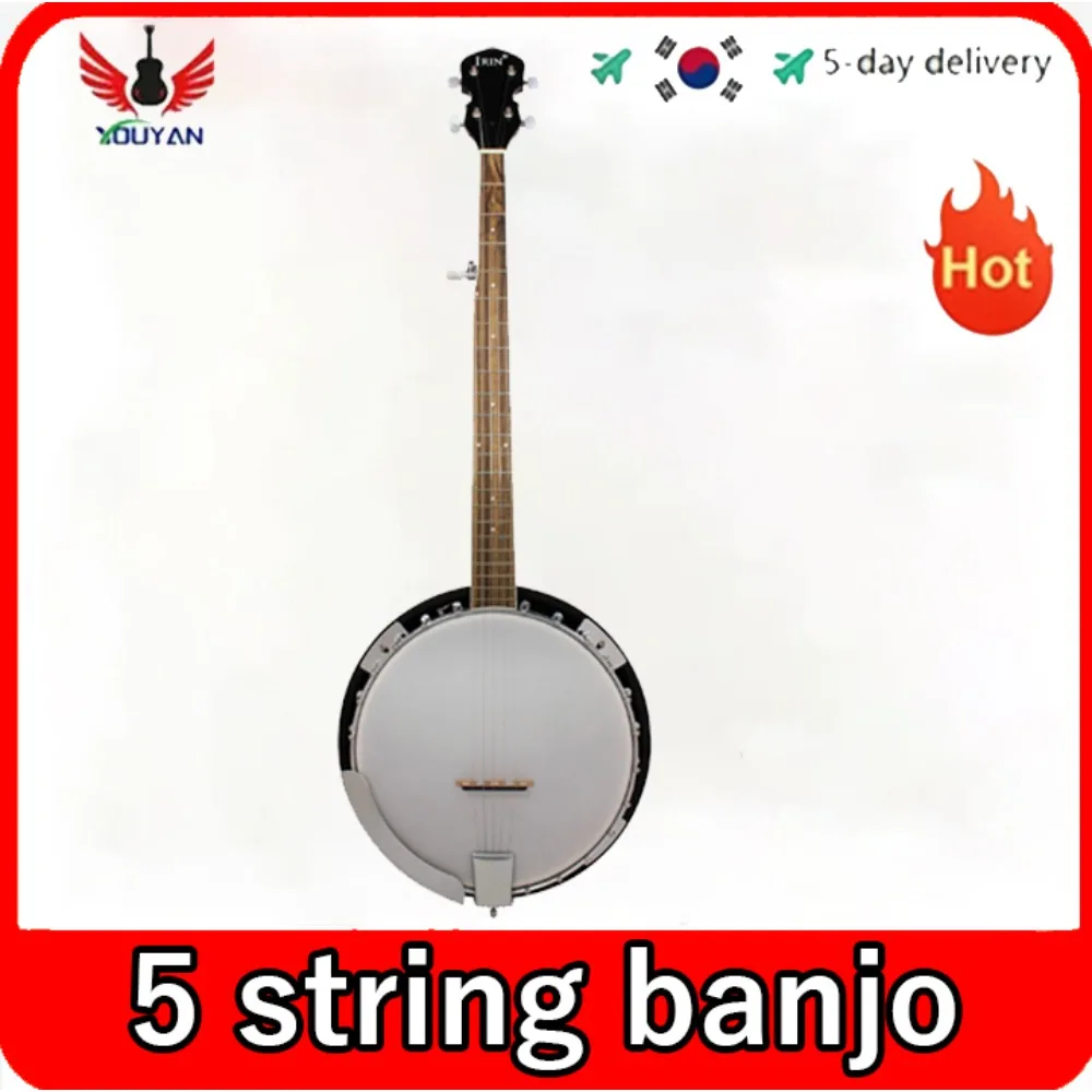 

IRIN 5 Strings Banjo 22 Frets Sapele 5 Strings Guitar Beginners Musical Instrument Gift with Bag Tuner Strap Capo Pick Parts