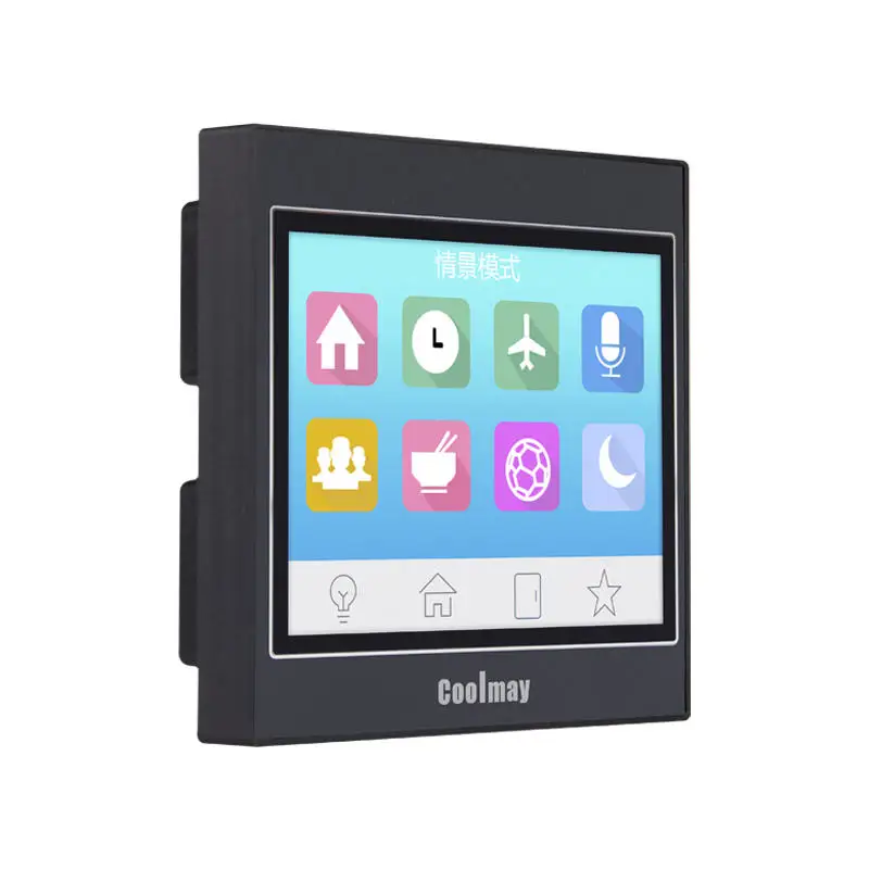 Coolmay Layar Sentuh HMI Kontrol Industri 3.5 Inci Panel Layar LCD Fleksibel dengan Antarmuka RS232/RS485 Modul LCD