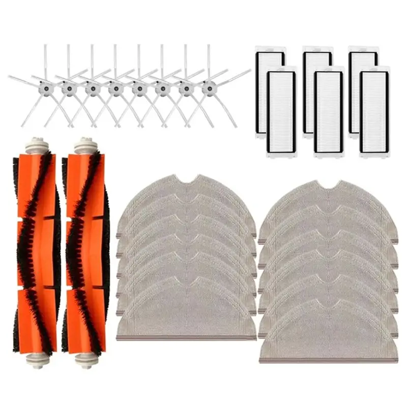ASWUT-For Roborock S6 S6 Maxv S6 Pure S5 Max S50 S55 S5 E4 E5 Accessories Main Side Brush Filter Mop Parts