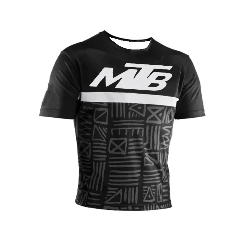 Men Short Sleeve T Shirt Motocross Offroad Motorcycle Mountain Bike Enduro Dirt Bike Cycling Top Lightweight Summer family kids
