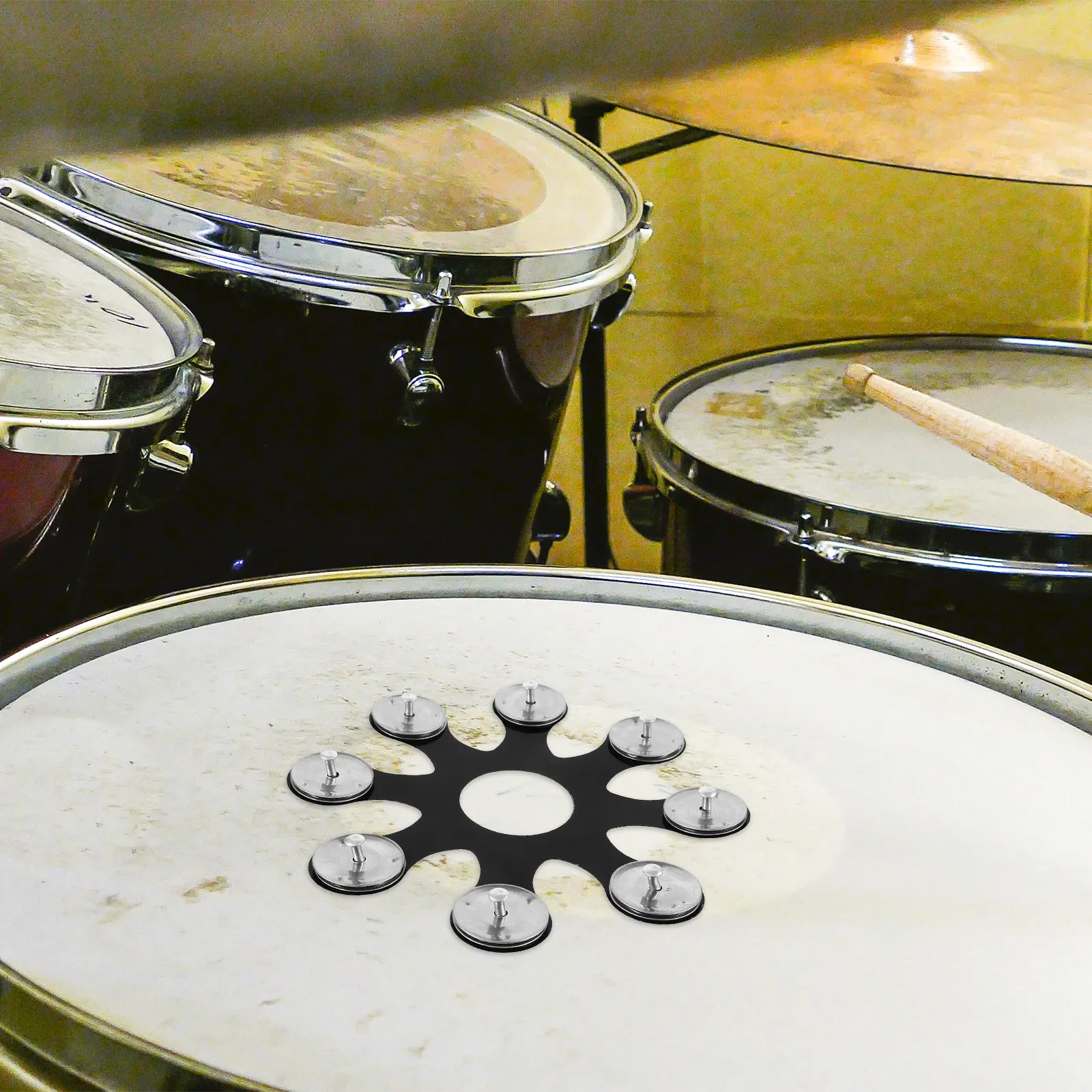 Cymbal Tambourine Drum Tambourine DIY Accessory Cymbal Ring Prop Enhance Rhythm Musical Expression