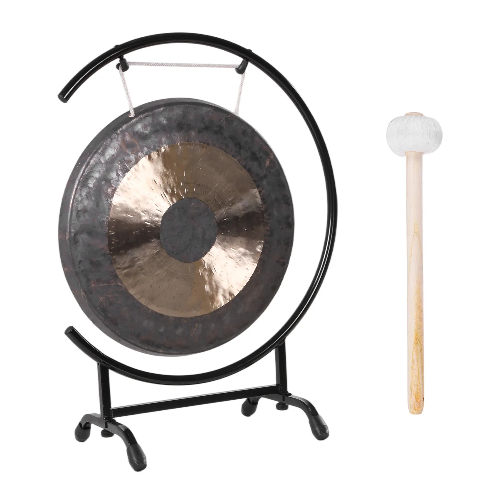 

18-дюймовый гонг-перкуссионный инструмент на подставке C-Stand, традиционный гонг с молоточком, отлично подходит для различных небольших помещений.