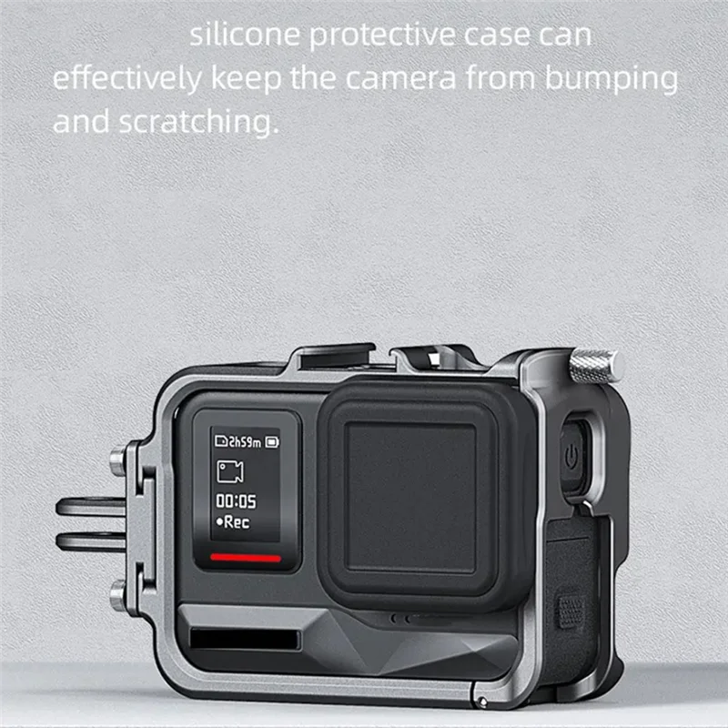 Classy-Action Camera Protective Case Frame Cage And Quick Release Case Mount Adapter For Insta360 Ace / Insta360 Ace Pro