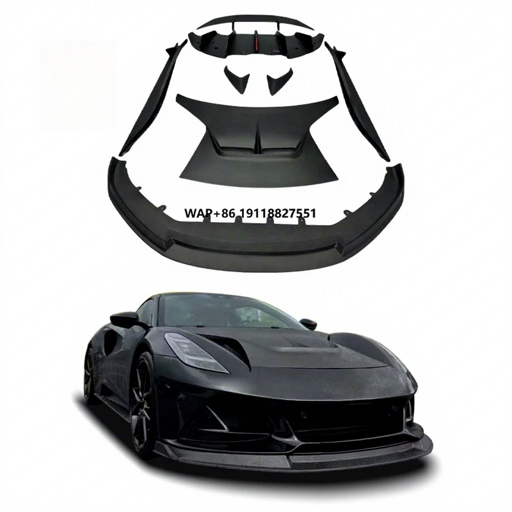 Facelift Vors Dry Carbon Fiber Body Kit for Lotus Emira 2023-2024 Front Lip Rear Diffuser Spoiler Fender Vents SideSkirt Bodykit