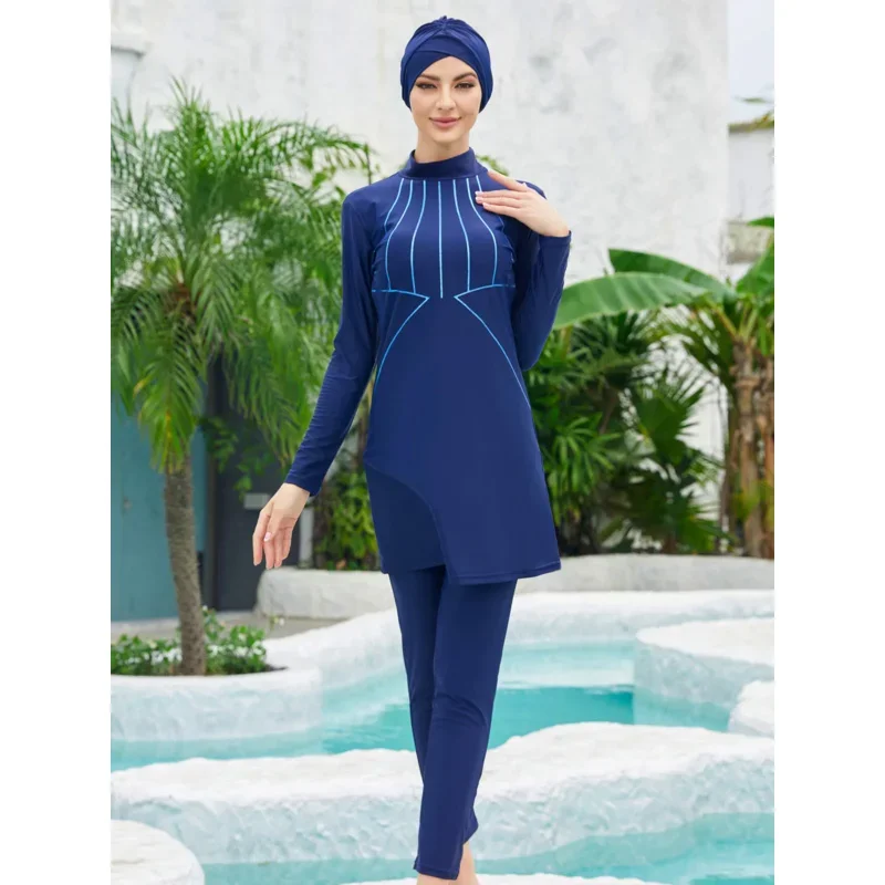 Cosxie Muslim Swimwear Modest Swimsuit Women Cover Ups Swimming Suit Hijabs For Woman Islamic Burkini Long Sleeve Bathing Swim