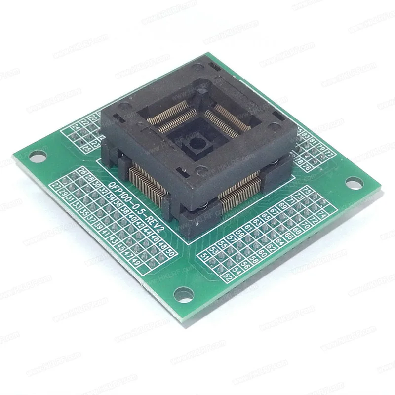 Good Brand New IC Socket QFP100-0.5-REV2 TQFP100 LQFP100 IC Adapter Spacing 0.5mm