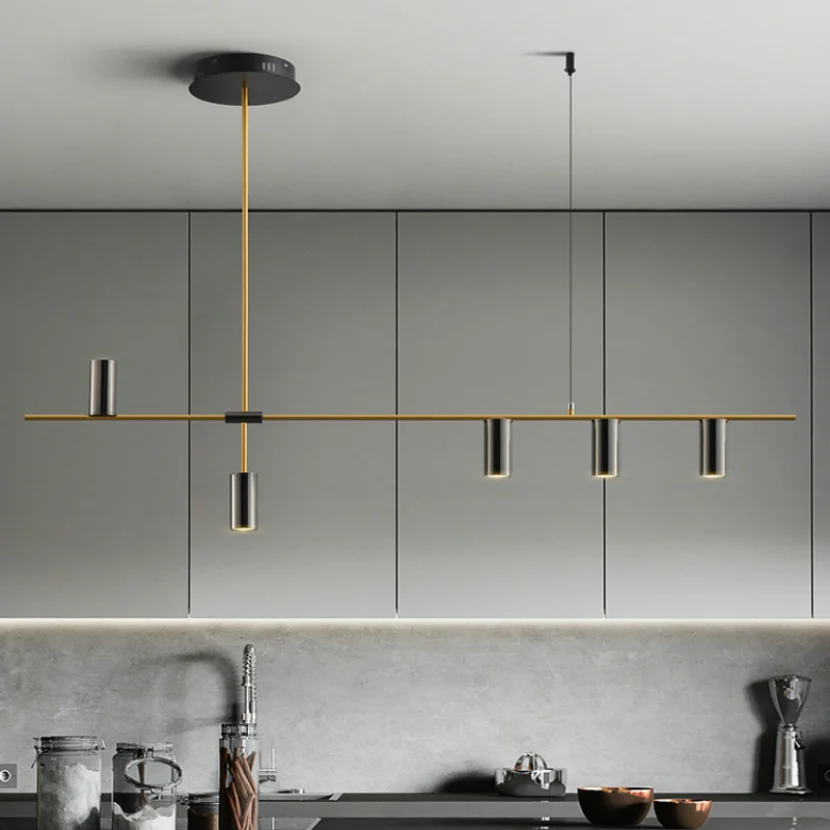 Imagem -05 - Luzes Led Pendentes para Sala de Jantar de Cozinha Lâmpada Suspensa da Ilha Holofote Moderno Decoração de Lustres Casa Interior Nórdica Simples