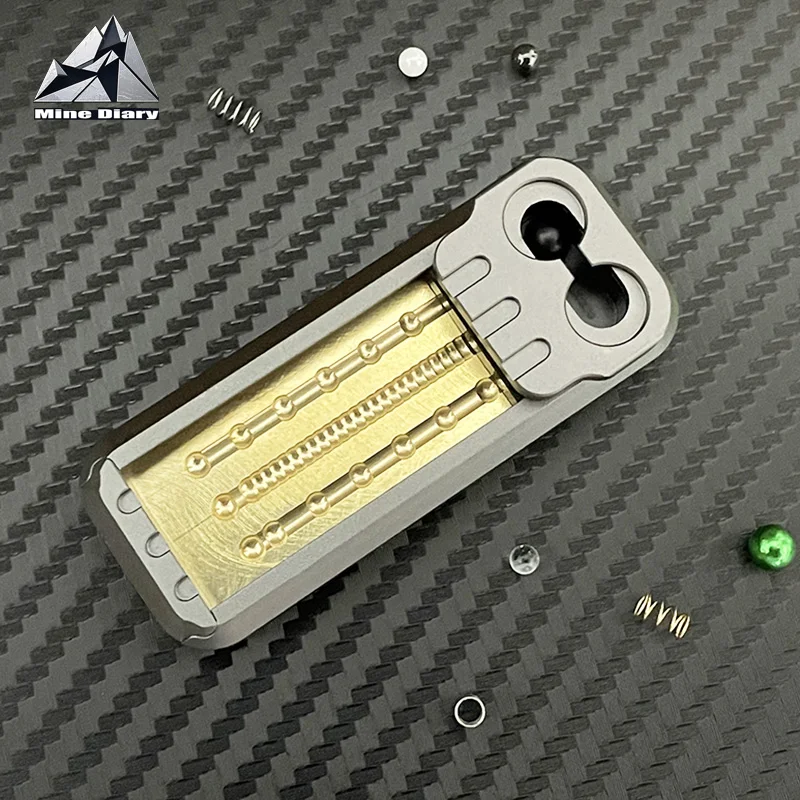 Novel Magnetic Fidget Slider EDC Aluminum Alloy Mechanical Push Slider Fidget Toys Office Desktop Stress Relief Relaxation Toy