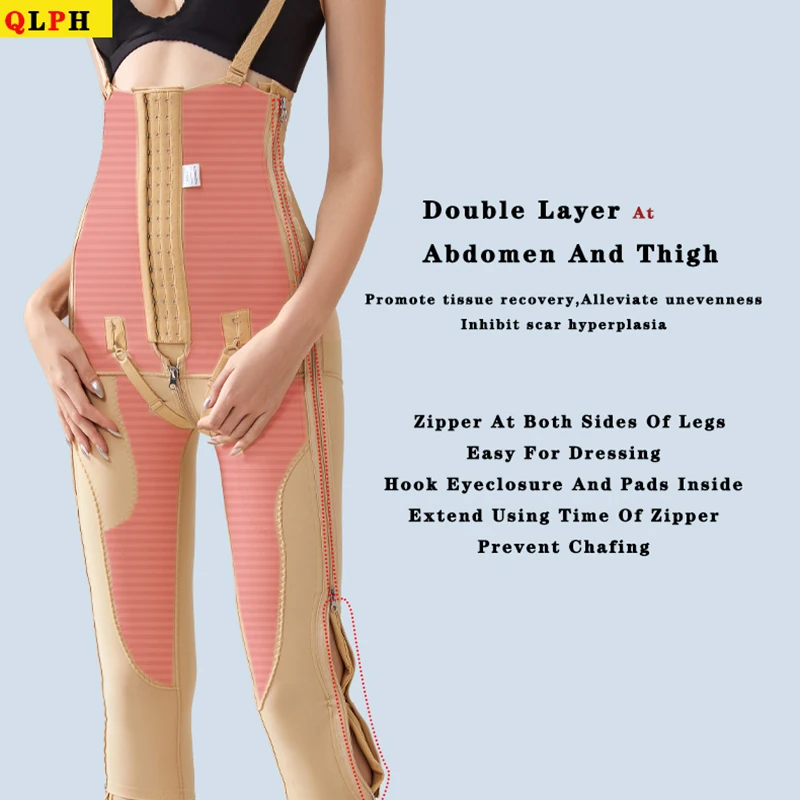 Women Body Shaping Pants After Thign Liposuction Abdominal Fat