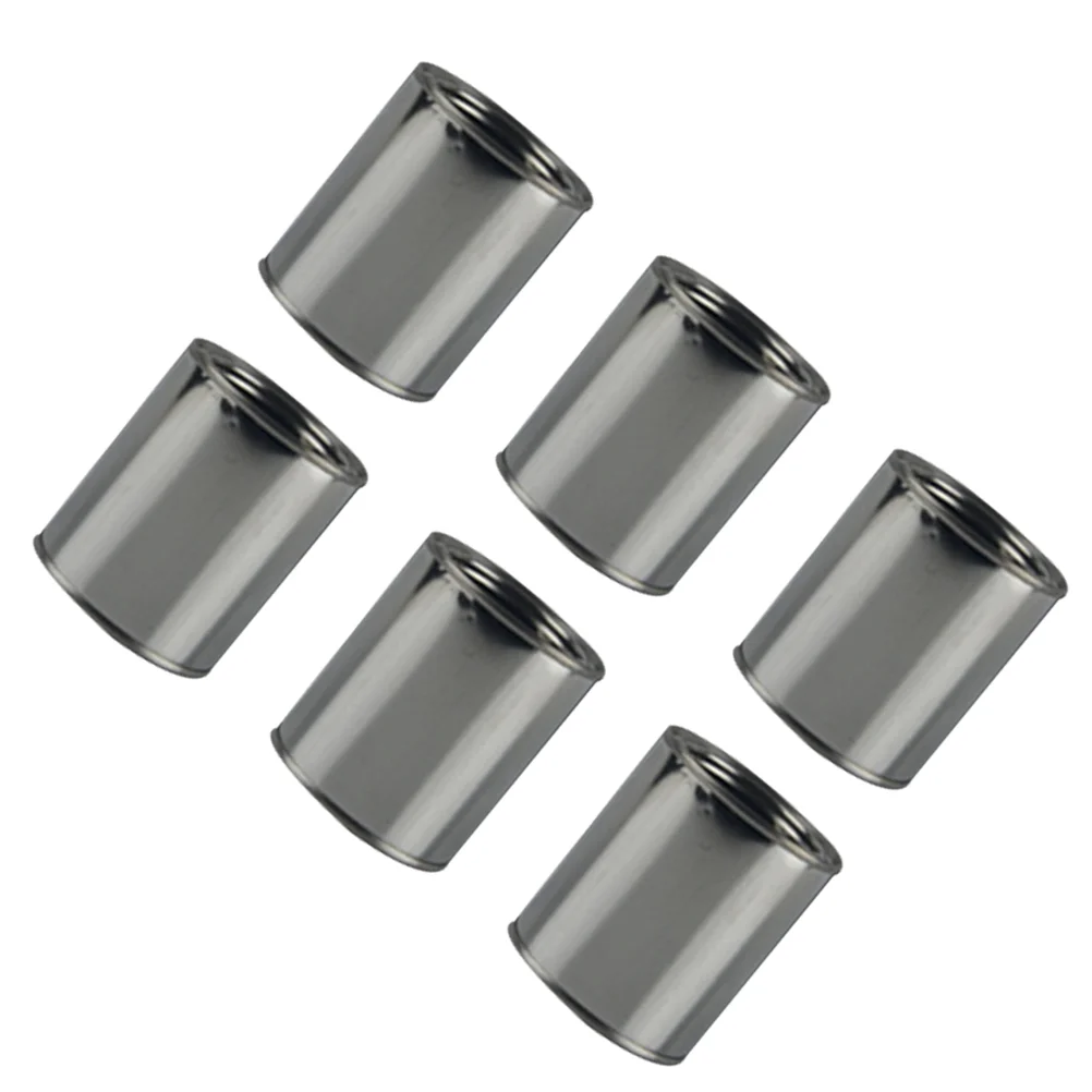 6 Pcs Storage Tank Travel Touch up Paint for Cars Crafts Bucket Tinplate Ink Container