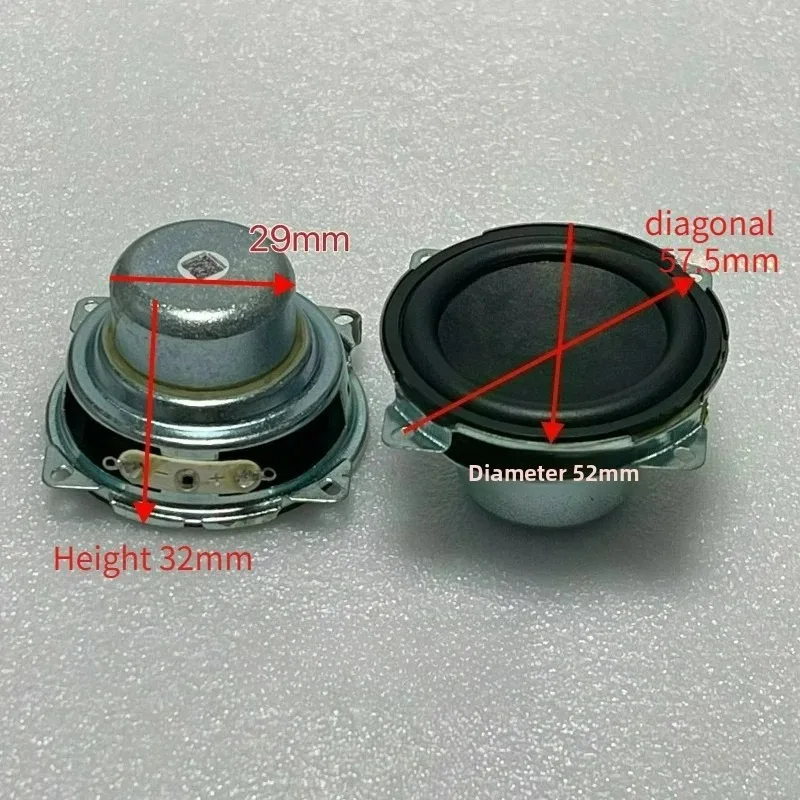 SOTAMIA 2Pcs 2 Inch Full Range Speaker 4 Ohm 15W Warped Angle Power HIFI Loudspeaker DIY Bluetooth Speaker Smart Appliance