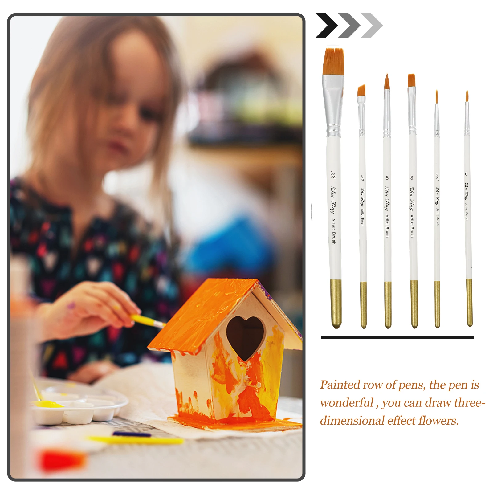 

Fondant Painting Brush Set Icing Pastry Cookies Cake Decorating Scribers Chocolate Tools Sugar Craft Pens Brushes