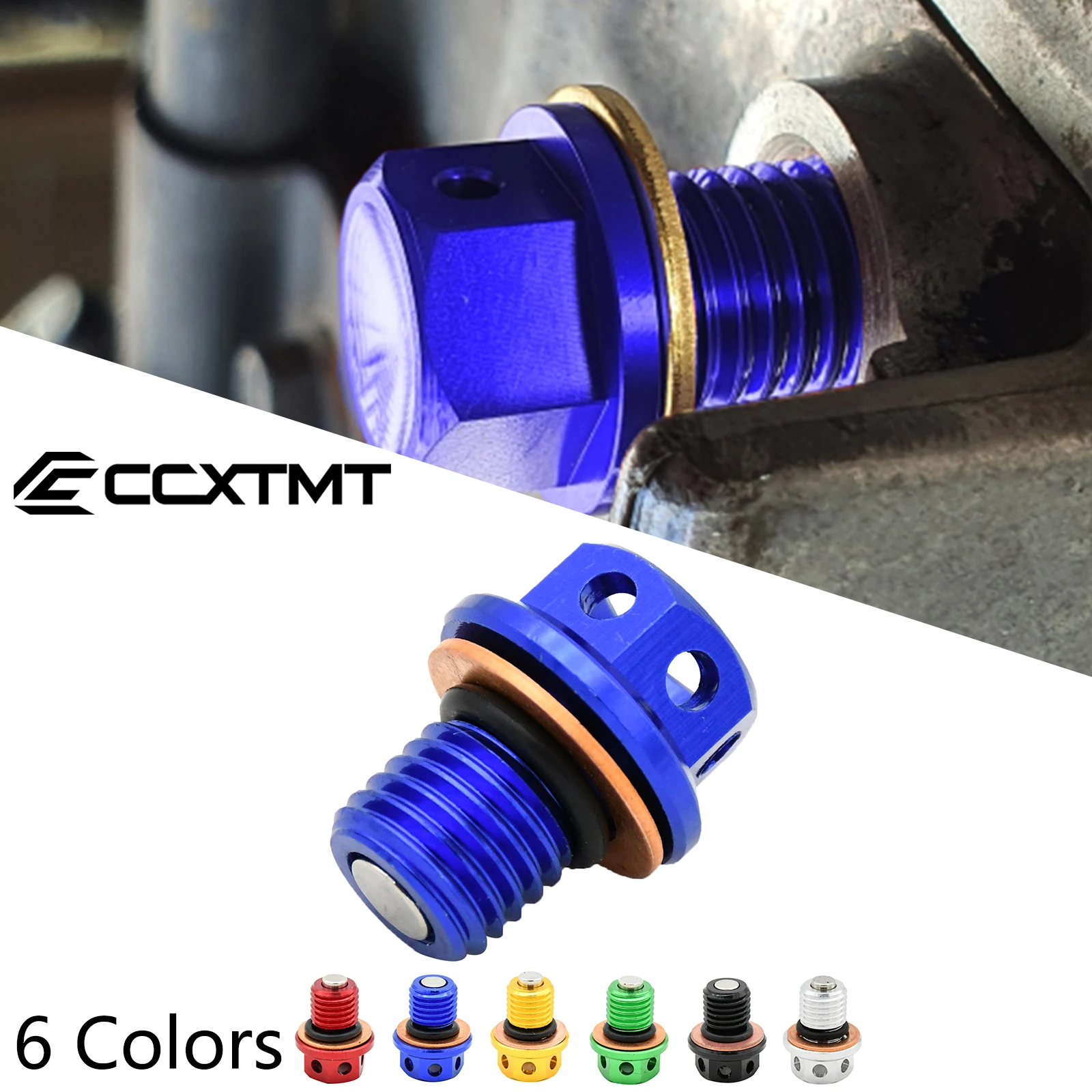 Motorcycle M12xP1.5 CNC Magnetic Oil Drain Plug Bolt Screw For Yamaha MT YZ250 YZ250X XT250X WR250R WR250X YZF-R25 YZF-R3 XT250X