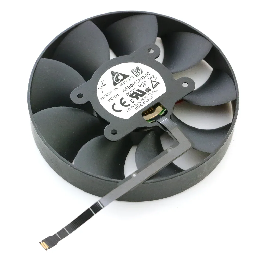 2 buah/lot Fan AFB0912HD-02 85mm 12V 0.6AMP untuk NVIDIA RTX3080FE RTX3080Ti 3080 GeForce grafis kartu Video kipas VGA