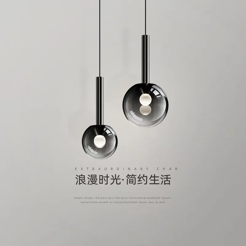 

Cross-border Italian Cafe Pub Atmosphere Chandelier Glass Bar Counter Bedroom Bedside Fine Dining Restaurant Chandelier 2025
