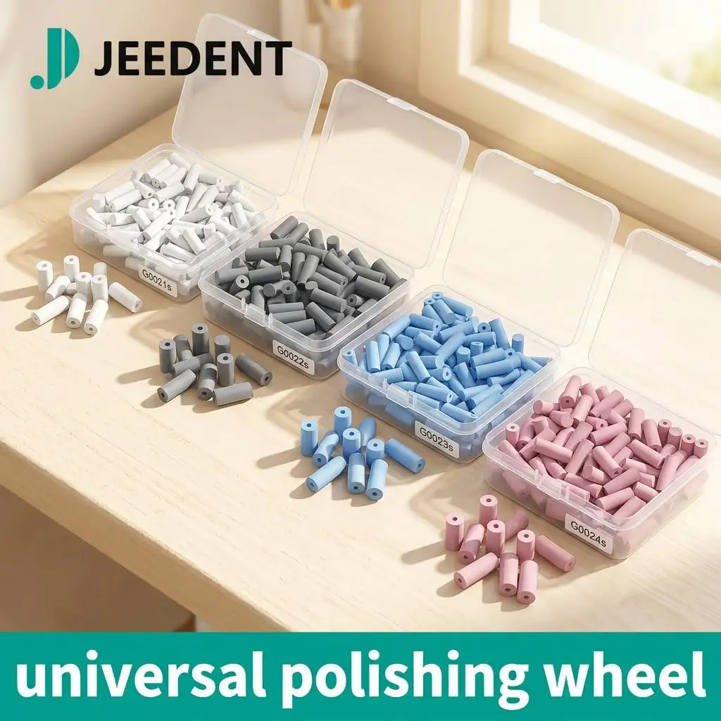 Universal Polishing Wheel HP 2.35mm Dental Silicone 100pcs for Zirconia Metal Acrylic Lab Micromotor Finishing Bur Kit