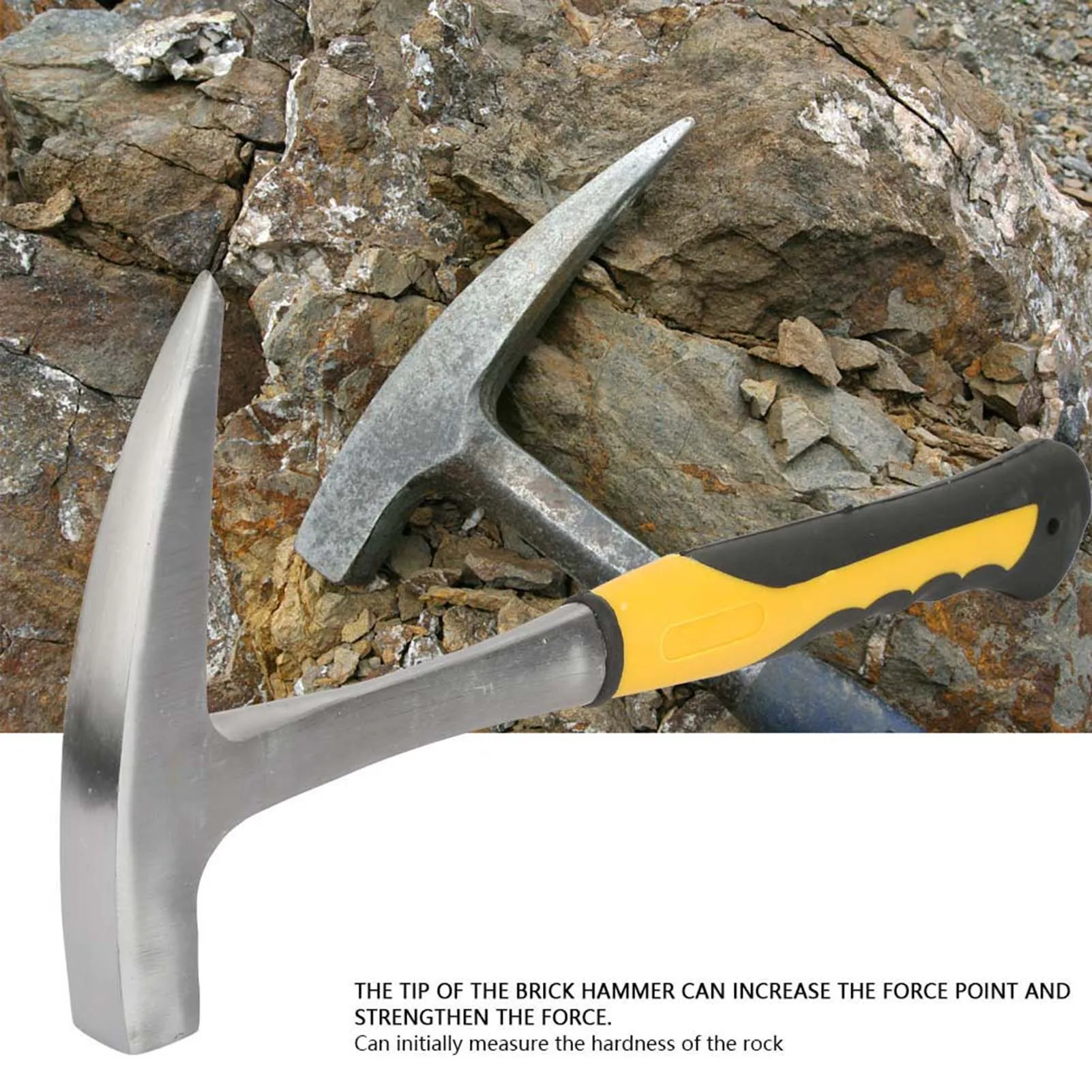 Brick Hammer Double Head Flat Mouth Geological Survey Brick Duckbill Hammer Flat Mouth Hammer Flat Head Hammer Geological Hammer