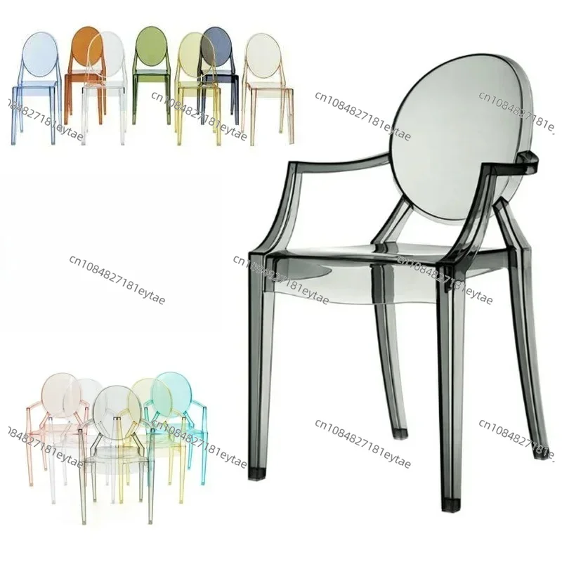 Minimalist Acrylic Ghost Chair Modern Lounge Relaxing Outdoor Prefabricated Home Decor