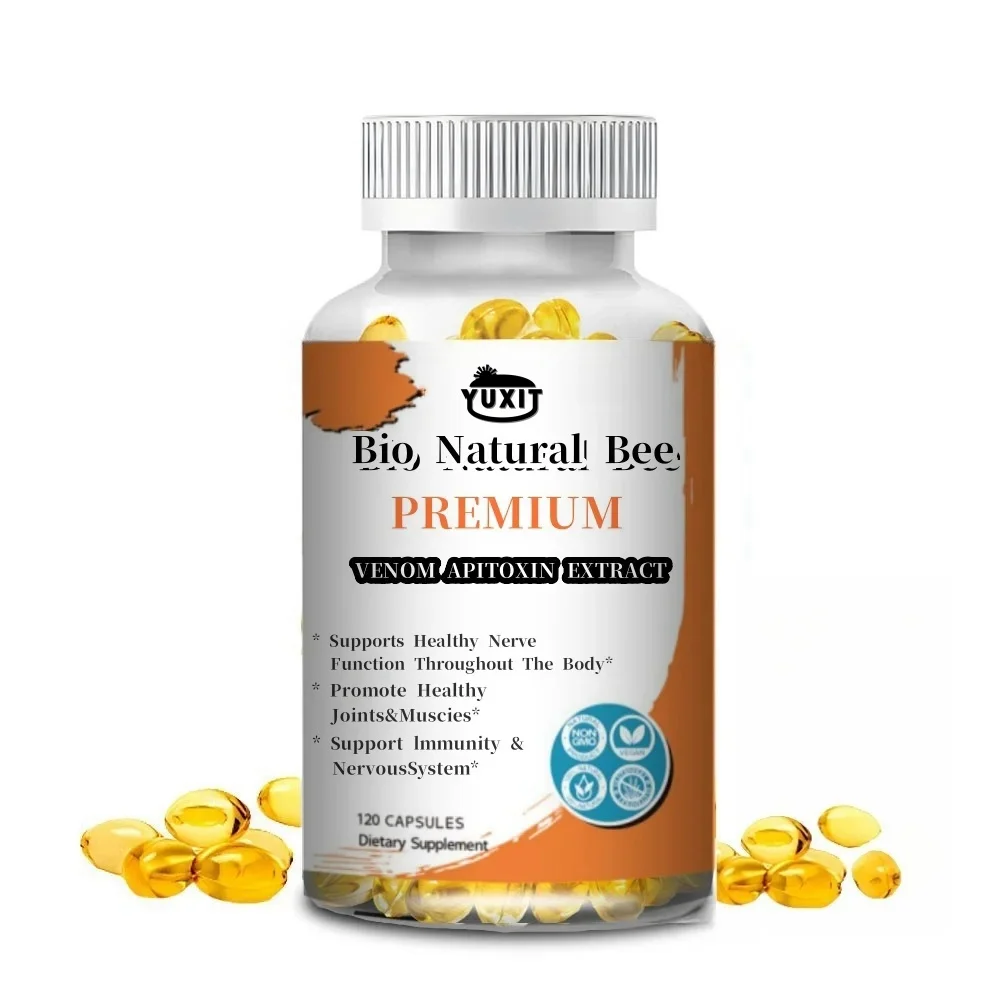 YUXIT Natural Bee Venom Extract Capsules, Enhance Immunity, Antioxidant Boosting immunity