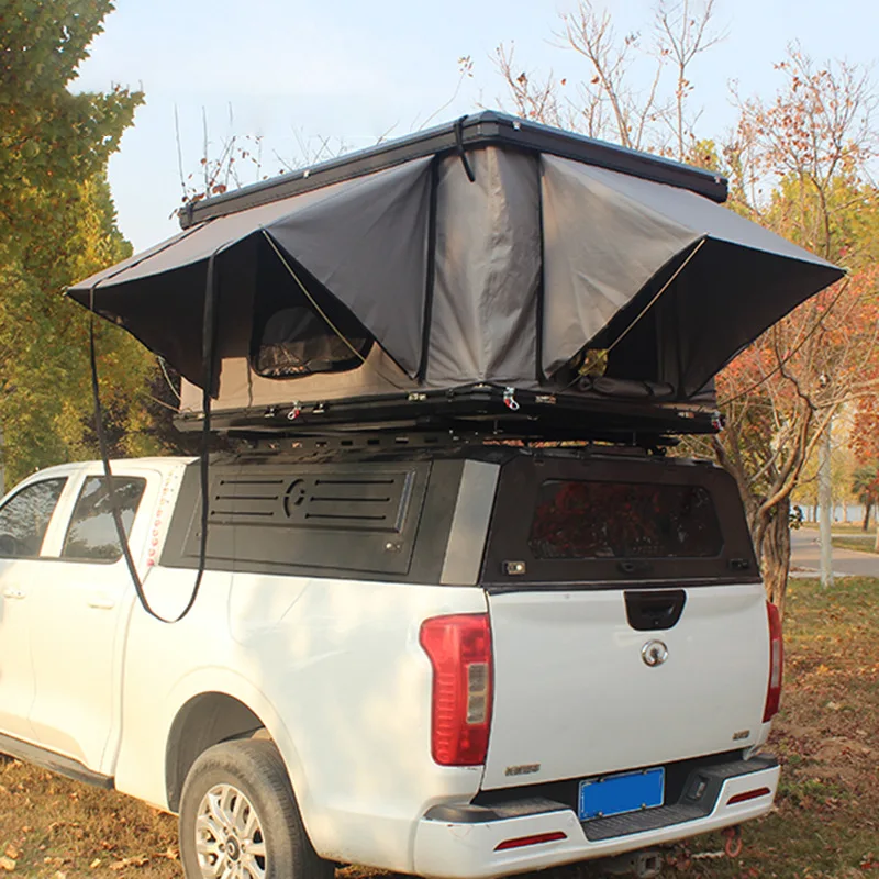 

Aluminum alloy hard lift roof tent free of construction pop-up off-road coupe car load outdoor camping picnic sunshade