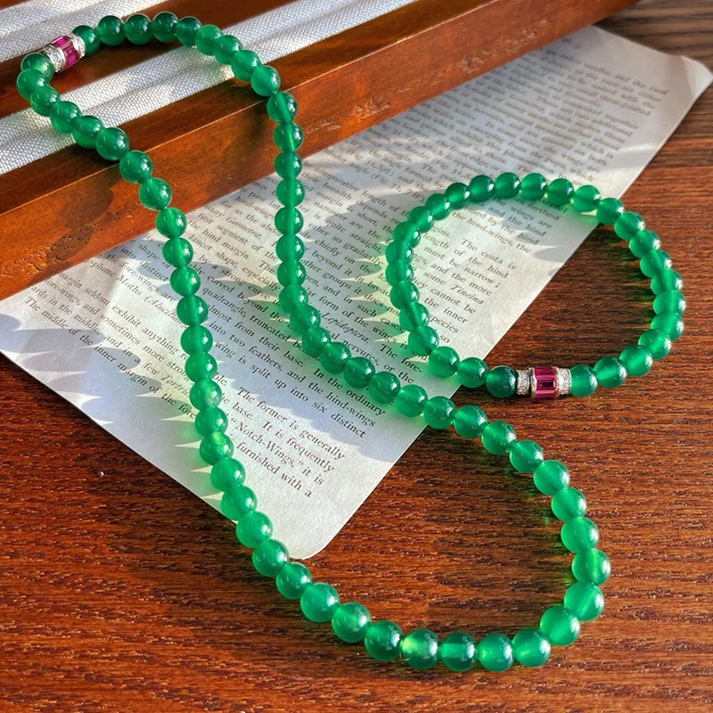New 100% S925 Silver Inlaid Jade, Agate, Jade Marrow, Jade Bracelet, Chinese Style Bracelet, Daily Fashion, Wedding Jewelry