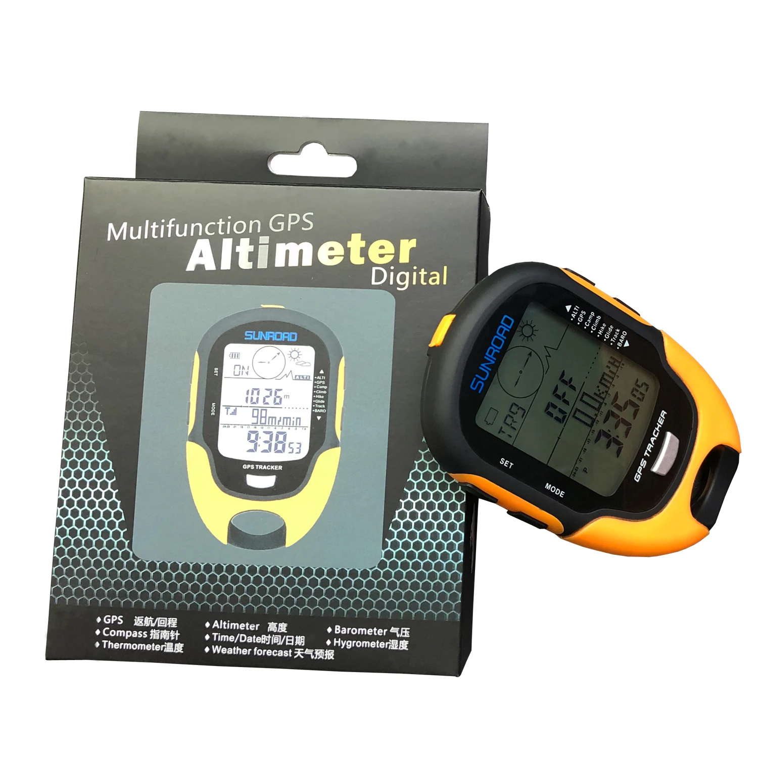 NEW DF FR510 GPS Digital Altimeter Barometer Weather Altitude Pre-Warning Remind Compass Stopwatch Sports Digital Compass