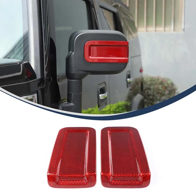

For Hummer H2 2003-2009 Car rearview mirror decoration car exterior rearview mirror groove decoration cover True carbon fiber