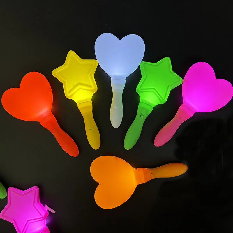 Cute Love-Heart Stars Light-emitting Glow Stick Creative Concert Atmosphere Support Glow Sticks Children Birthday Party Props