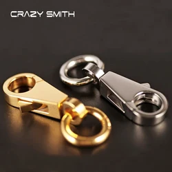 WUTA-gancho giratorio de acero inoxidable para mujer, 1 unidad, cierres de langosta, gatillo, llavero, chapado al vacío, dorado/plateado, accesorios para bolsos