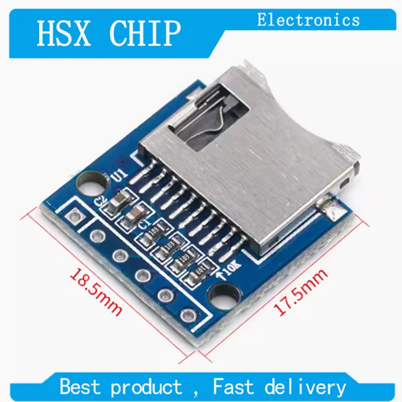 5pcs Micro Mini SD Storage Expansion Board Micro SD TF Card Memory Shield Module With Pins for Arduino