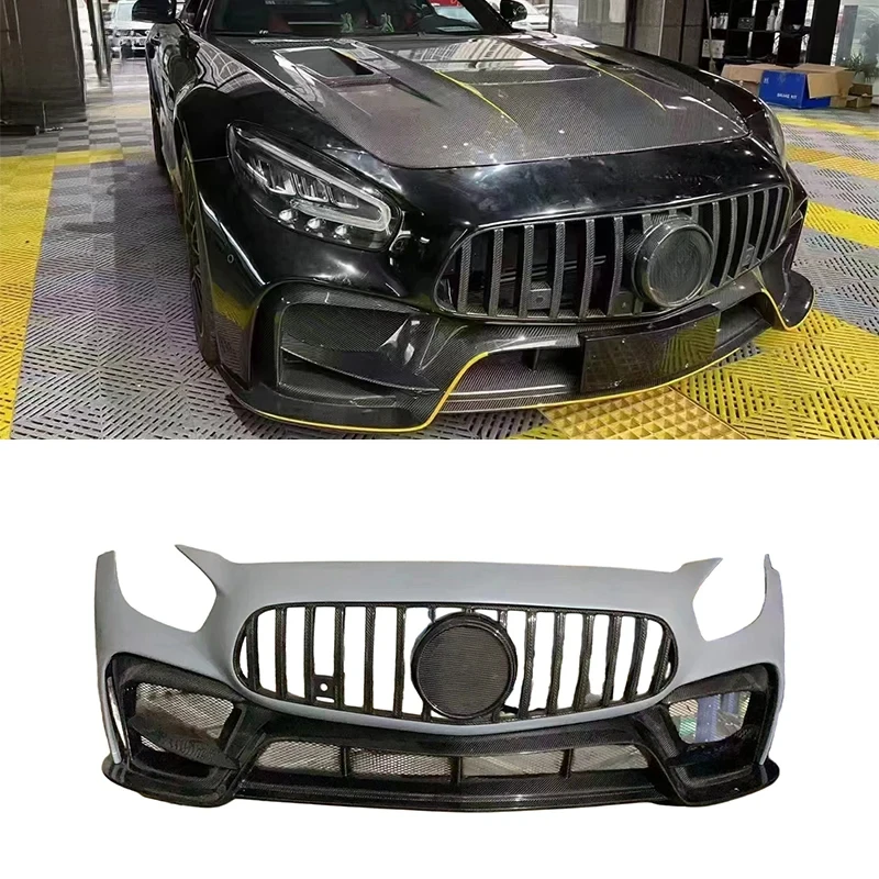 

For Mercedes Benz AMG GT GTC GTS C190 R190 Carbon Fiber Front Bumper IMP Style Lightweight Racing Performance