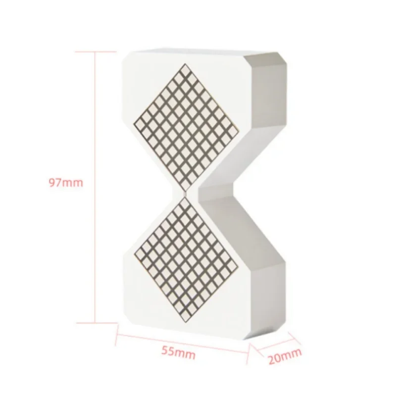 يتميز مؤقت الساعة الرملية الإلكتروني LED بمستشعر الجاذبية Cyberpunk المزخرف بإضاءة ليلية لعبة عيد الميلاد هدية عيد الميلاد #6