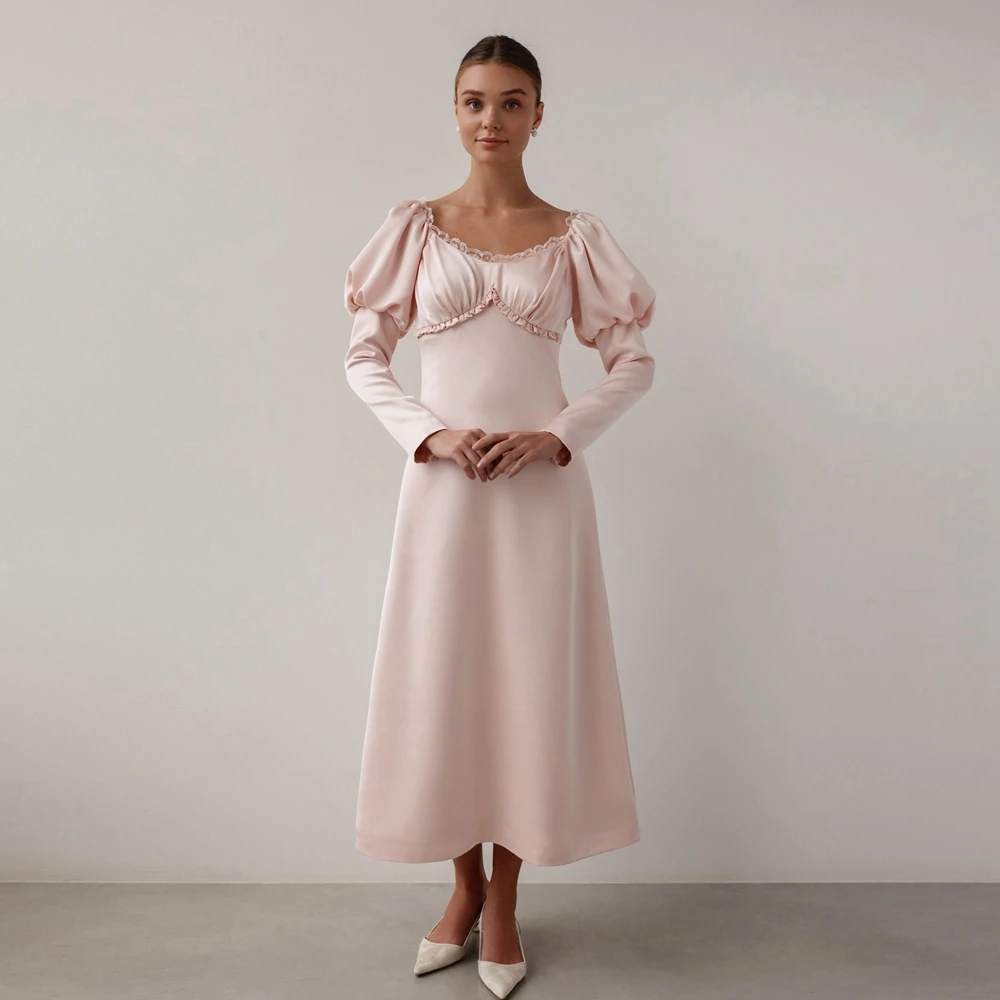 Elegant Pink A-Line… - image
