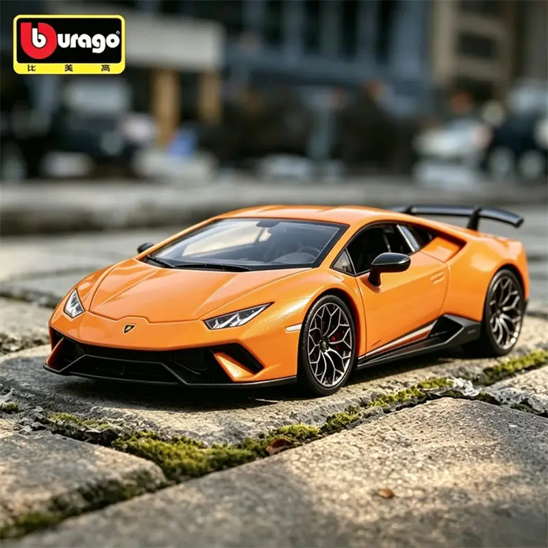 Bburago 1:24 Lamborghini Huracan Performante Alloy Super Sports Car Model Diecast Metal Track Race Car Vehicles Model Simulation
