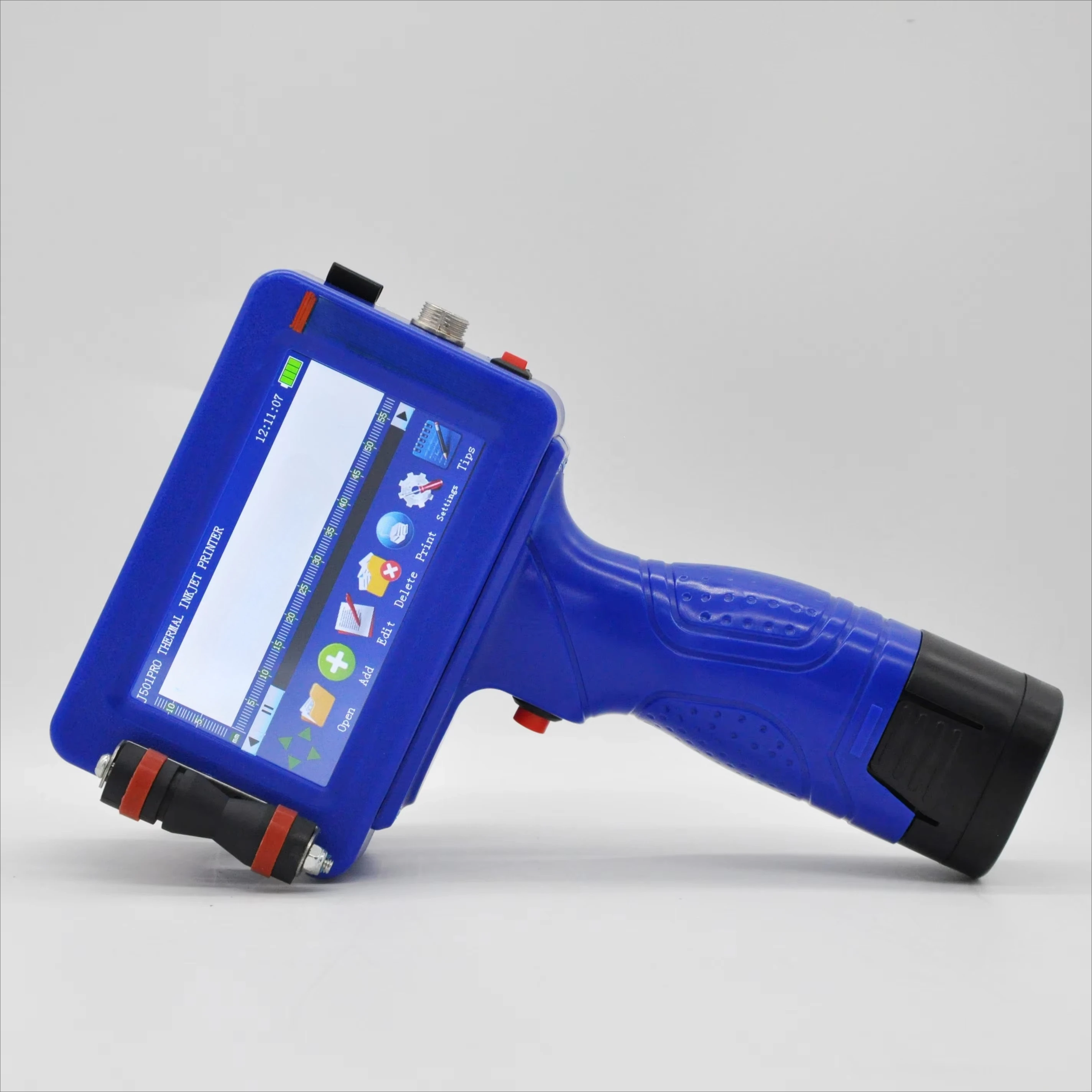 ポータブル手動インクジェットプリンター、サーマルハンドヘルド印刷機、プラスチックバッグ、カートン、有効期限、バッチ、QRバーコードコーダー