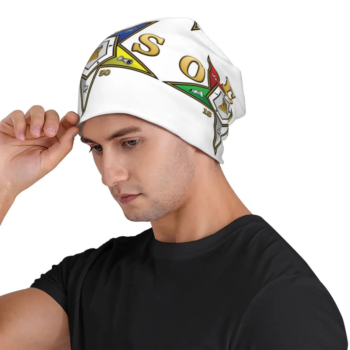 Oes Order Of The Eastern Star Unisex Adult Beanies Caps Knitted Bonnet Hat Warm Fashion Autumn Winter Outdoor Skullies Hats