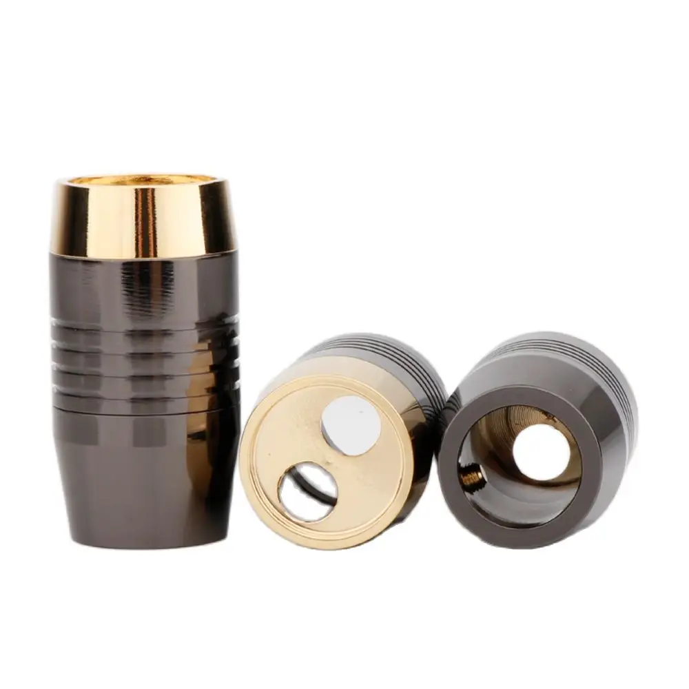 Kabelsplitter für Lautsprecher, Y-Splitter, High-End, massiver Stahl, Goldsplitter für DIY-Lautsprecherkabel, 16 mm auf 8 mm x 2, A1608L41 – Detail 7